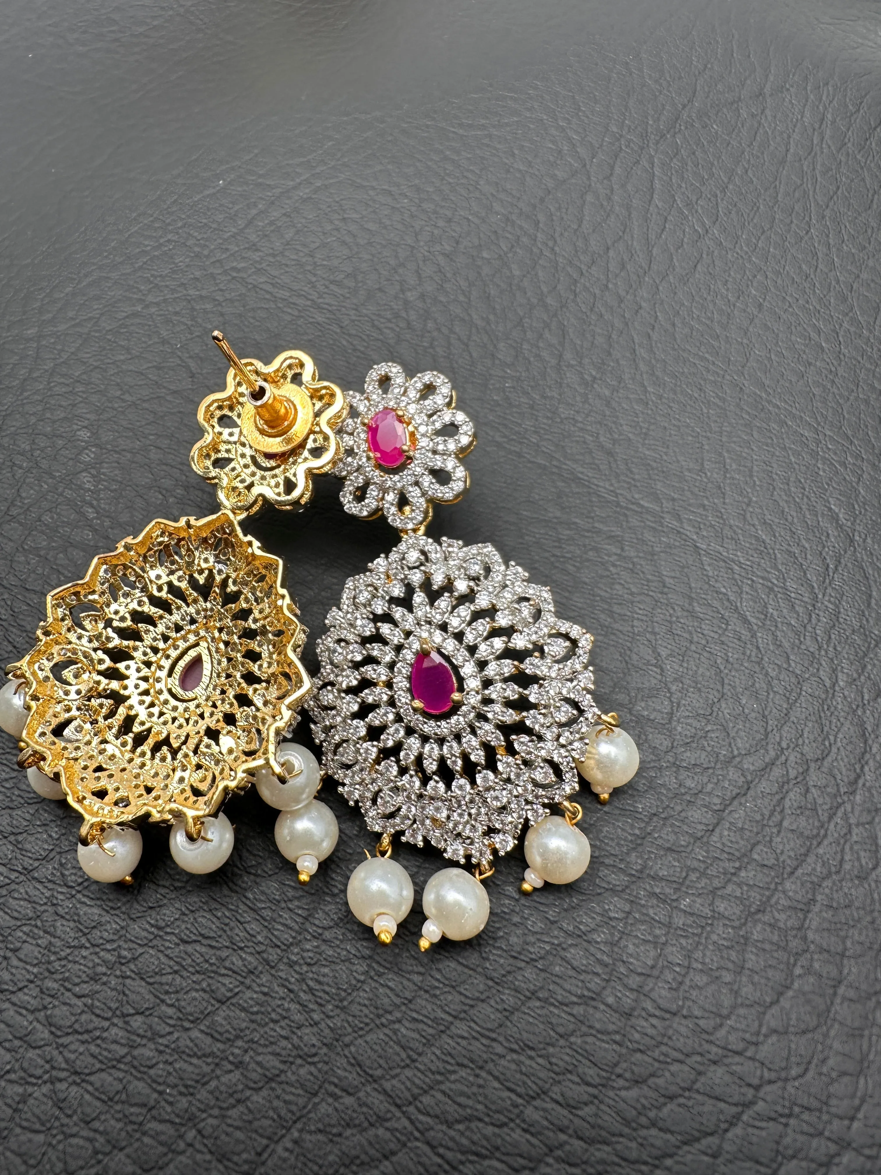 AD Color Stone Necklin Necklace