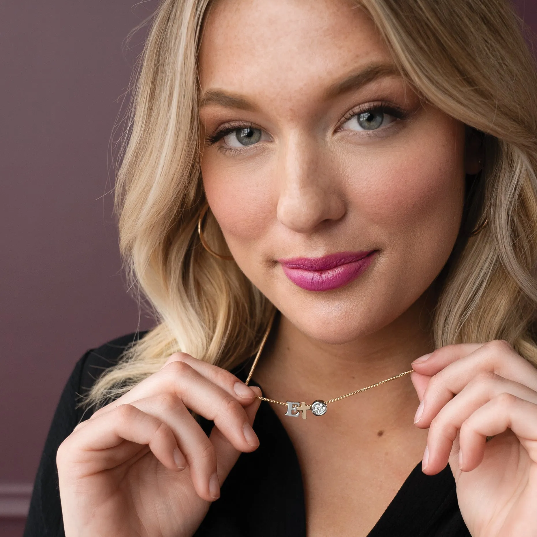 Adjustable Charm Necklace - Gold