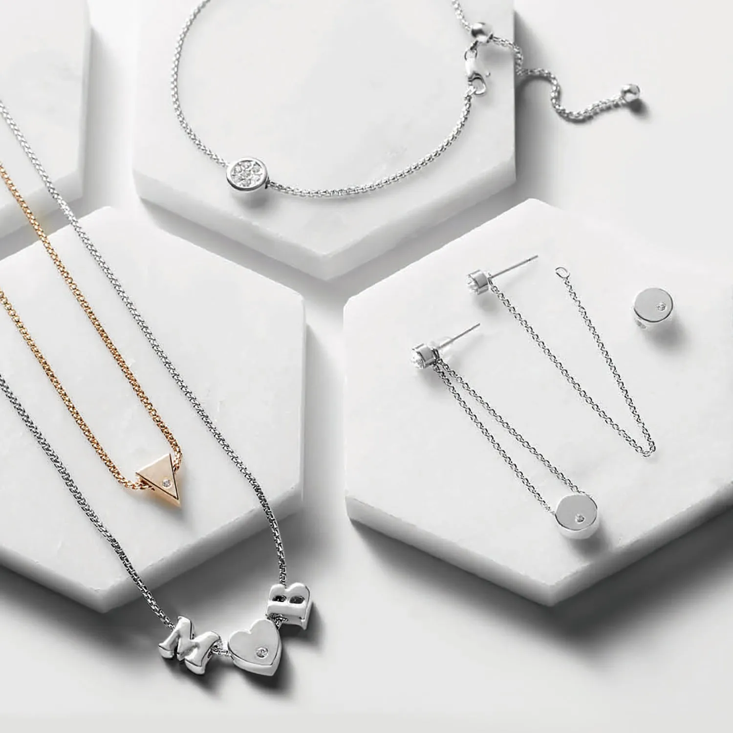 Adjustable Charm Necklace - Gold