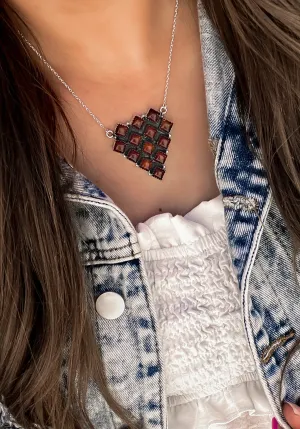 Amber Cluster Necklace