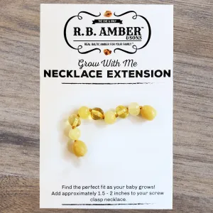 Butter Lemon Baltic Amber Jewelry Extender