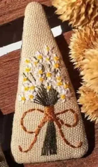 Daisy & Bee Embroidered Hair Barrette, Collection Aria
