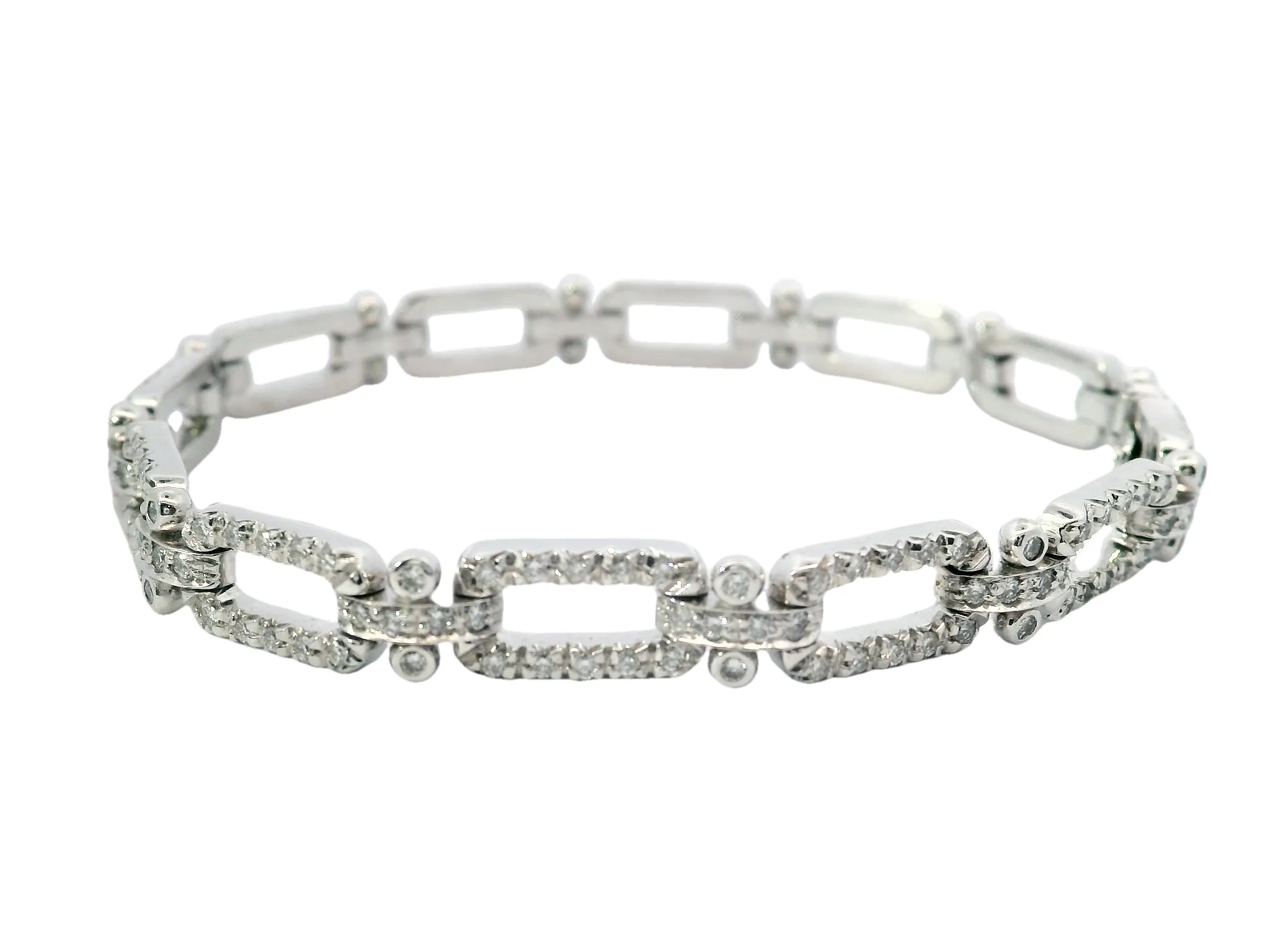 Diamond-Chain Diamond Bracelet