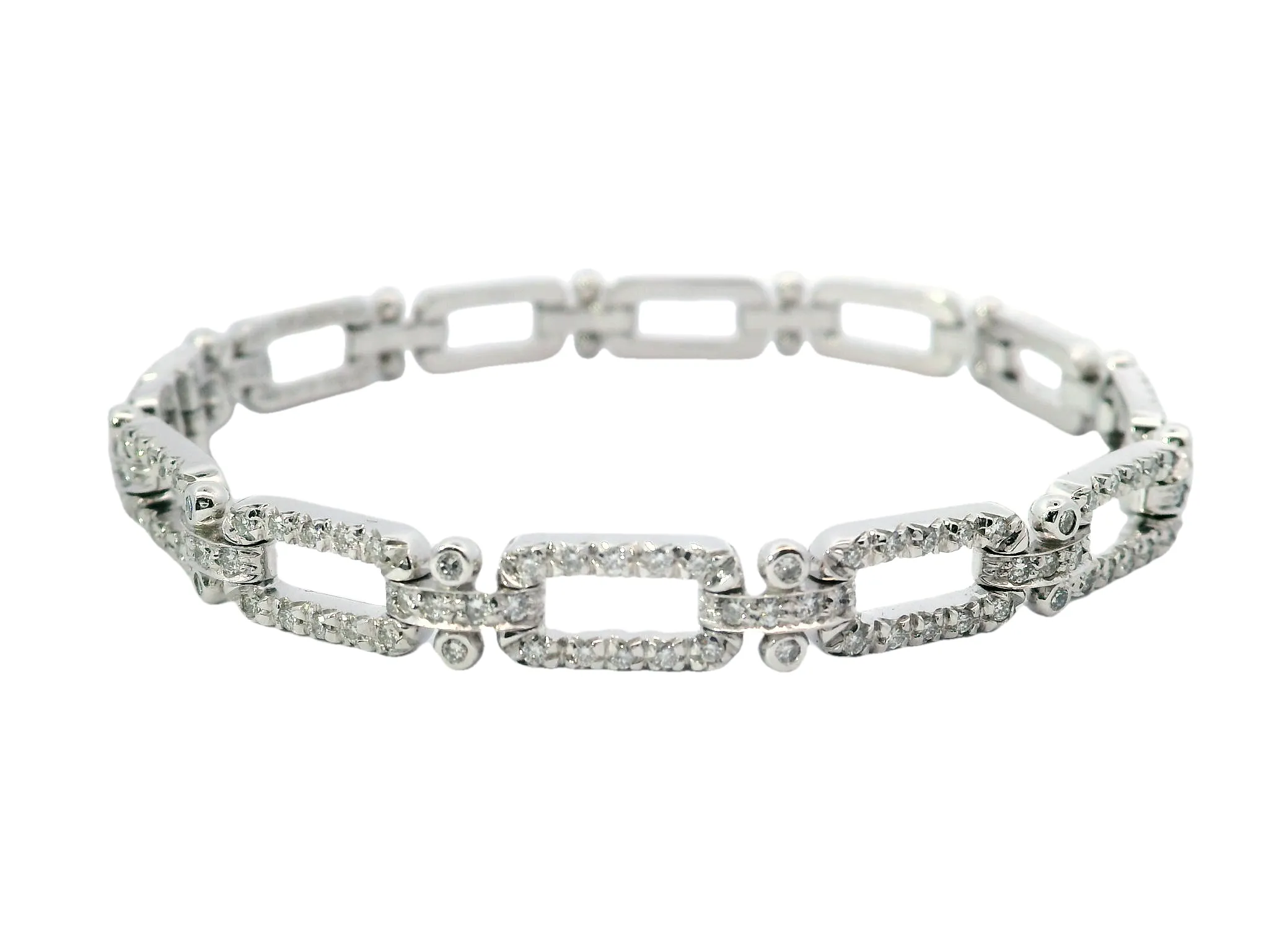 Diamond-Chain Diamond Bracelet