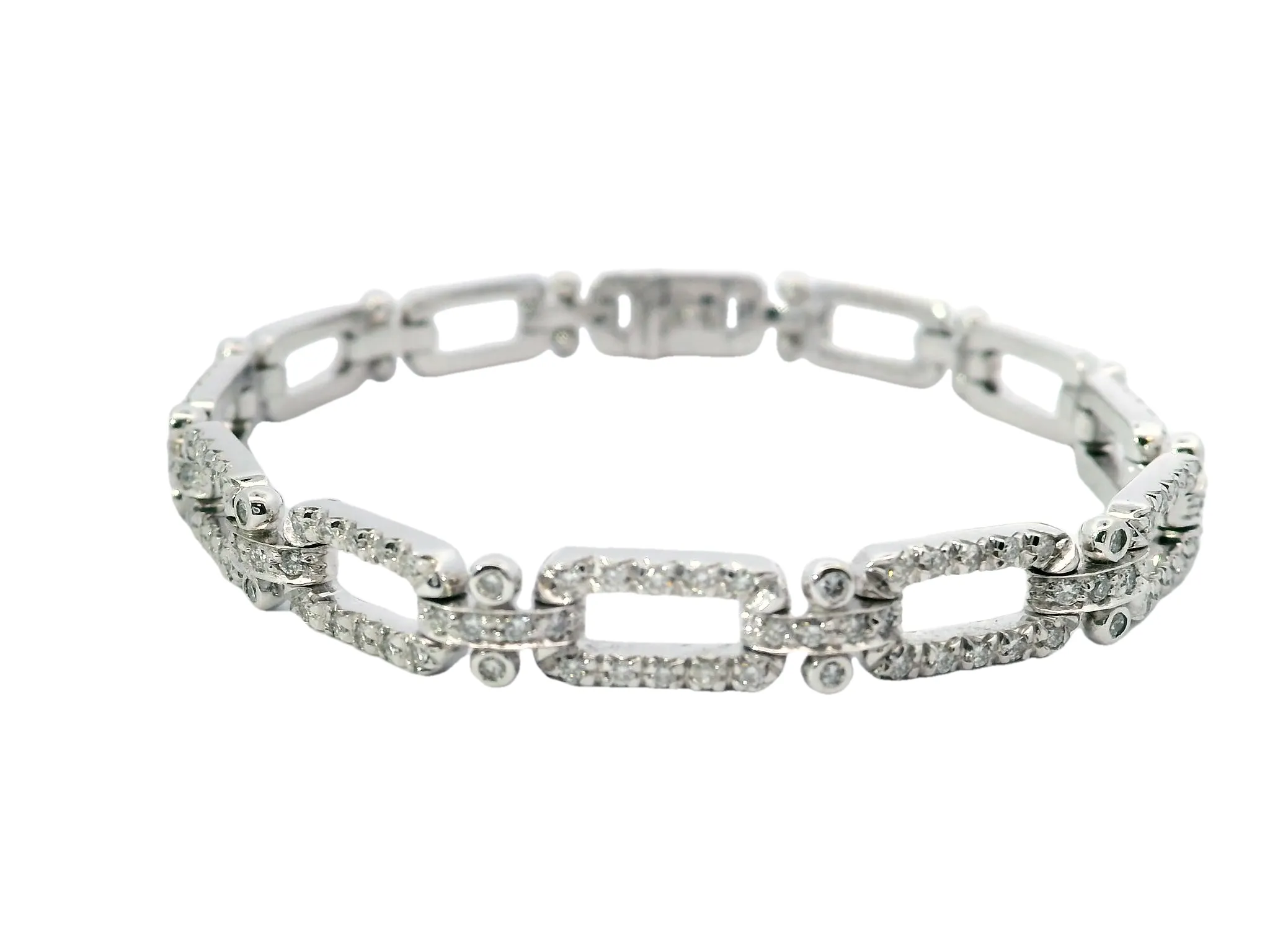 Diamond-Chain Diamond Bracelet