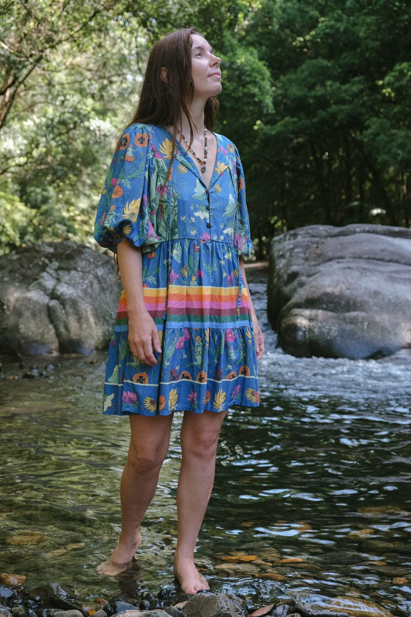 Frida Mini Dress - Nymphs - Lazuli