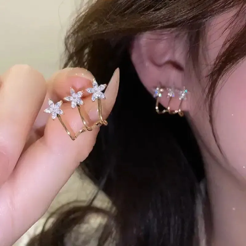 Irregular Liquid Metal Hollow Earrings Style Hip-Hop Punk Fashion Personality Stud Earrings for Women Girl Travel Accessories