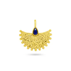 Lapis Lazuli Fan Pendant