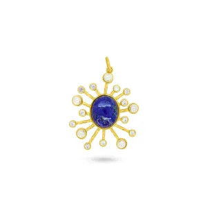 Lapis Lazuli Sun Pendant