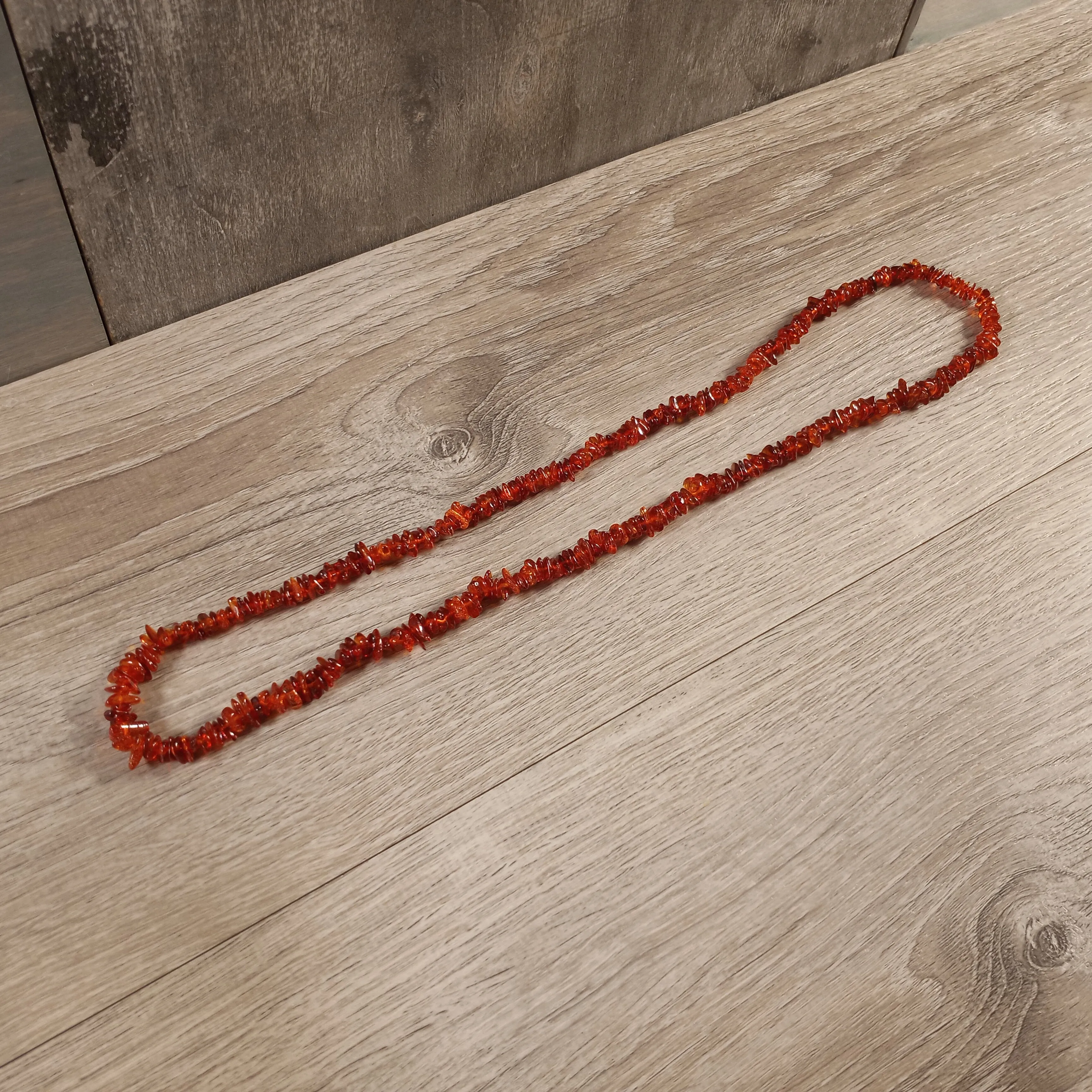 Natural Baltic Amber Chip Necklace - Wholesale Resin Jewelry