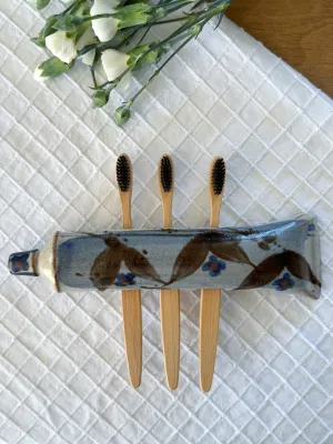 Rare & Unique Wall Mountable Studio Pottery Tooth Brush Holder