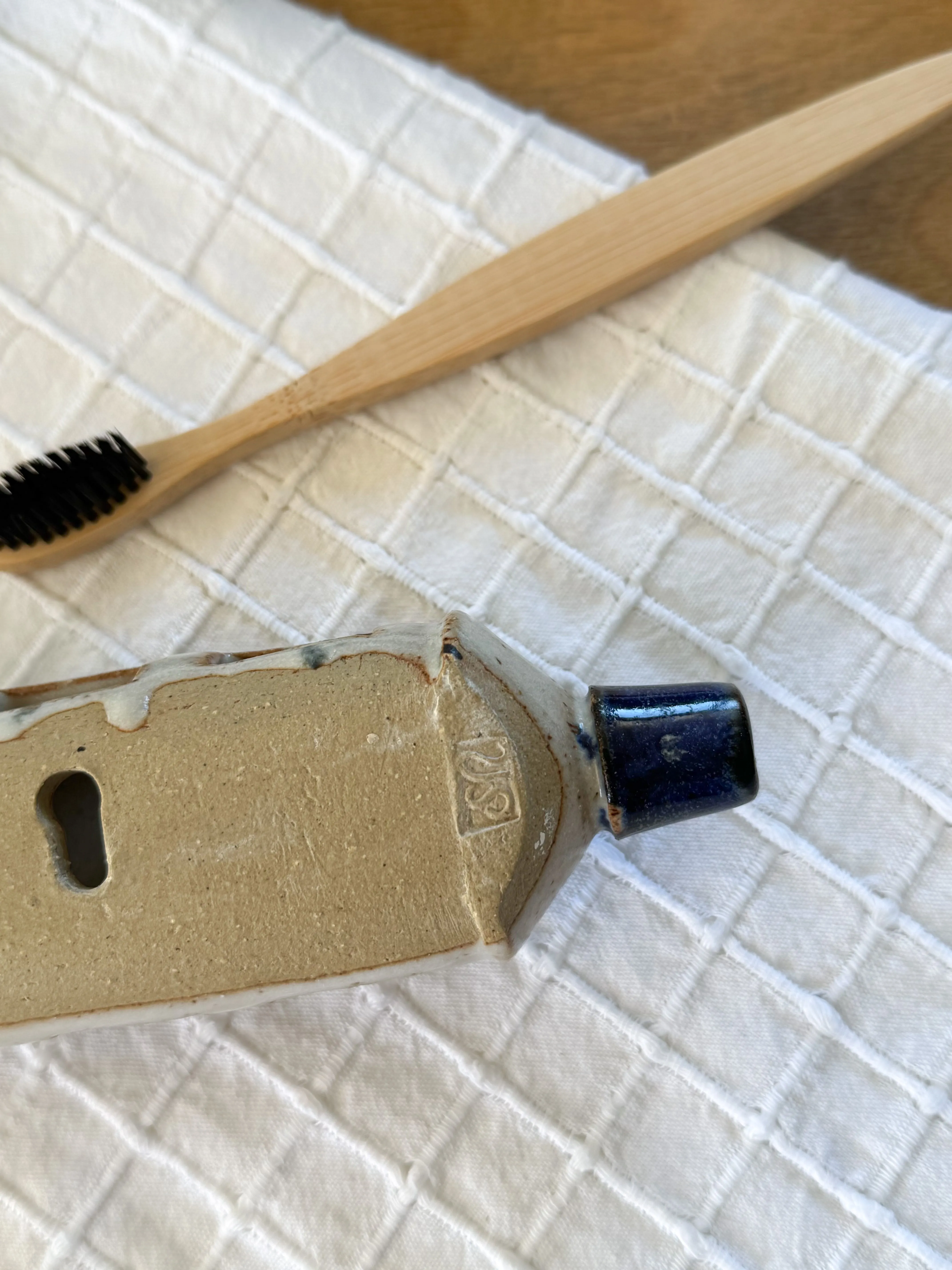 Rare & Unique Wall Mountable Studio Pottery Tooth Brush Holder