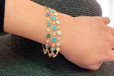 Turquoise and Diamond Bracelet