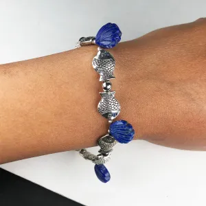 Wonderful Blue Lapis Lazuli Bracelet Healing  Adjustable