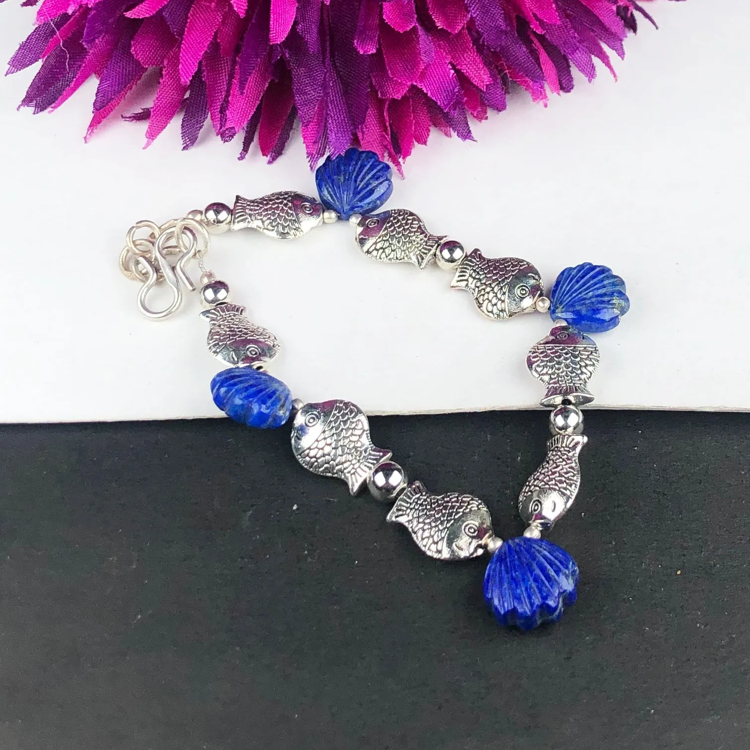 Wonderful Blue Lapis Lazuli Bracelet Healing  Adjustable