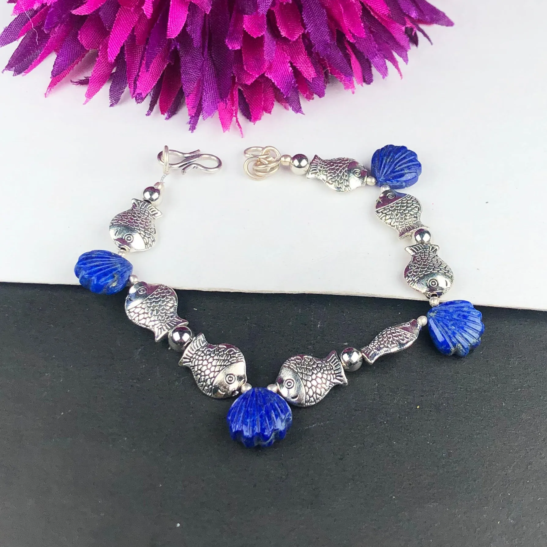 Wonderful Blue Lapis Lazuli Bracelet Healing  Adjustable